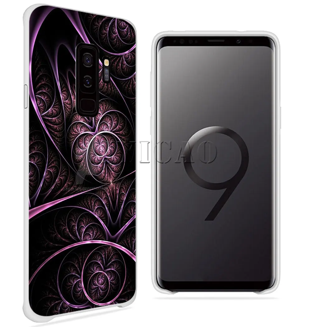 Цветочный принт со стразами для Samsung Galaxy A3 A5 A6 A7 A8 Plus A9 A10 A70 M10 M20 M30 A10S A20S A30S A40S