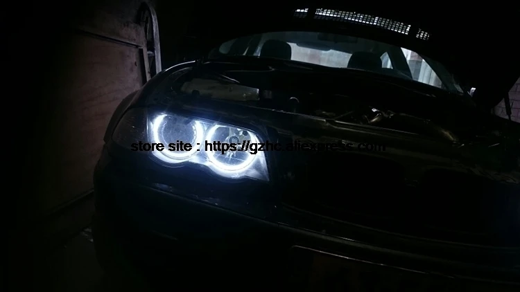 Для Mazda 3 mazda3 2002 2003 2004 2005 2006 2007 ультра яркие красные/зеленые/Белый светодиодный ангельские глазки 2600LM 12 В halo Кольцо Комплект Дневной светильник