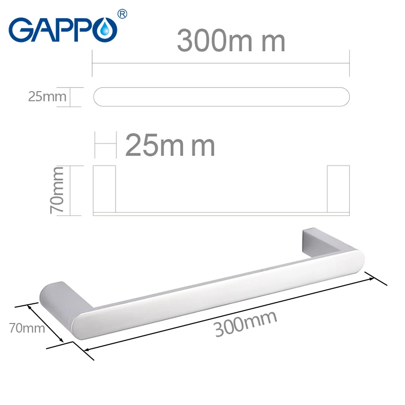 GAPPO аксессуары для банных полотенец латунный держатель настенный вешалки |