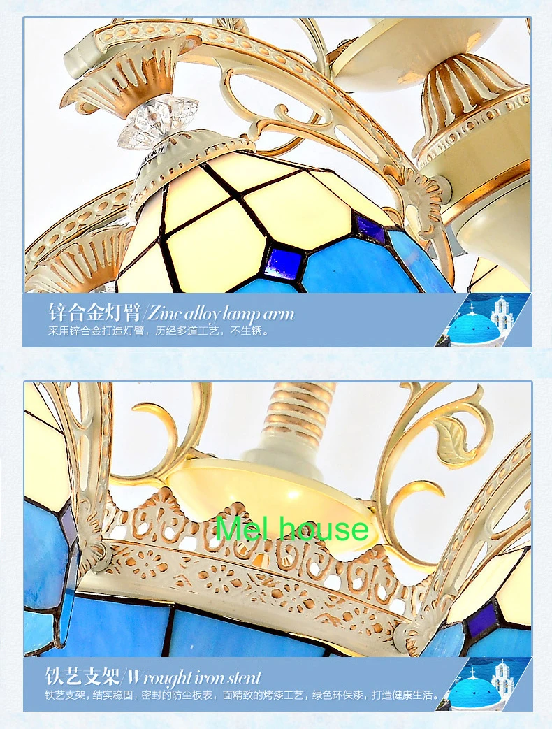 Яркие стеклянные люстры тиффани с крышкой роскошная столовая лампа Тиффани