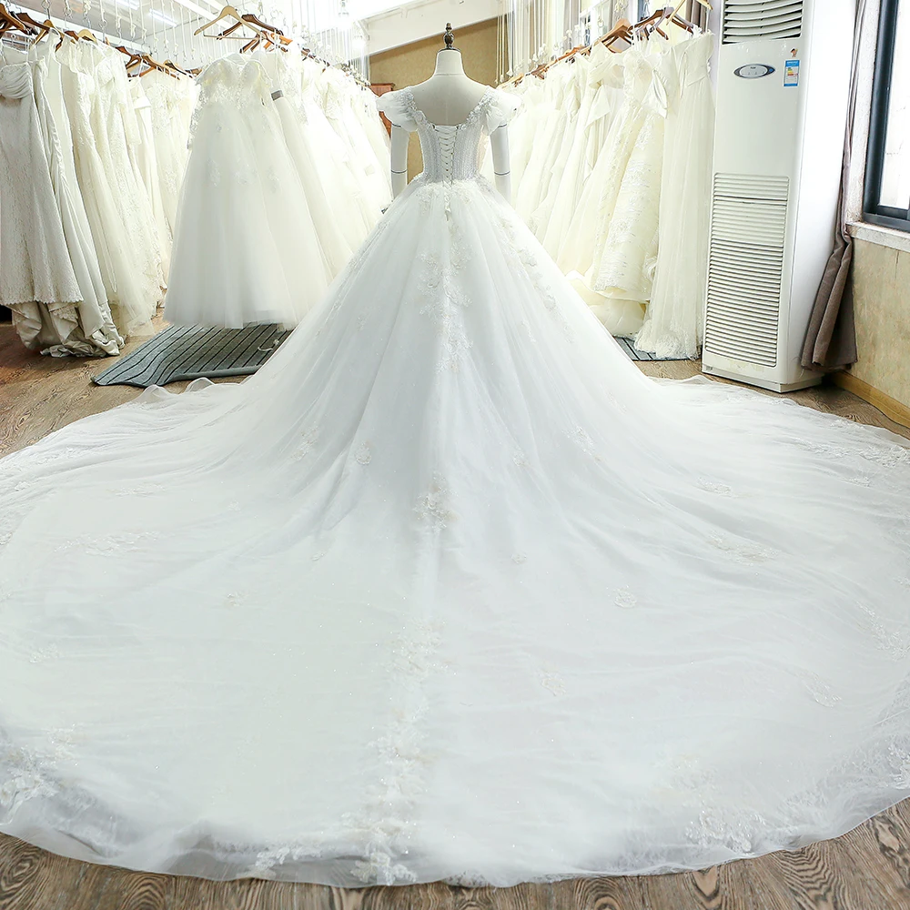 SL 107 очаровательное Тюлевое роскошное бальное платье свадебное 2017|ball gown wedding