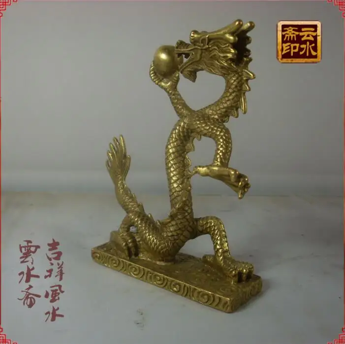 Медная Статуя света украшения ремесла медный Дракон полет LTSH Ван предприятие