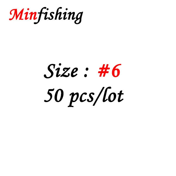 Minfishing 50 шт./лот рыболовный поворотный MS+ HX поворотный с оснастка Coastlock рыболовные аксессуары рыболовный крючок Разъем - Цвет: Size 6