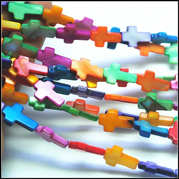 Аксессуары из белых перламутровых бусин крест форма для женских браслетов