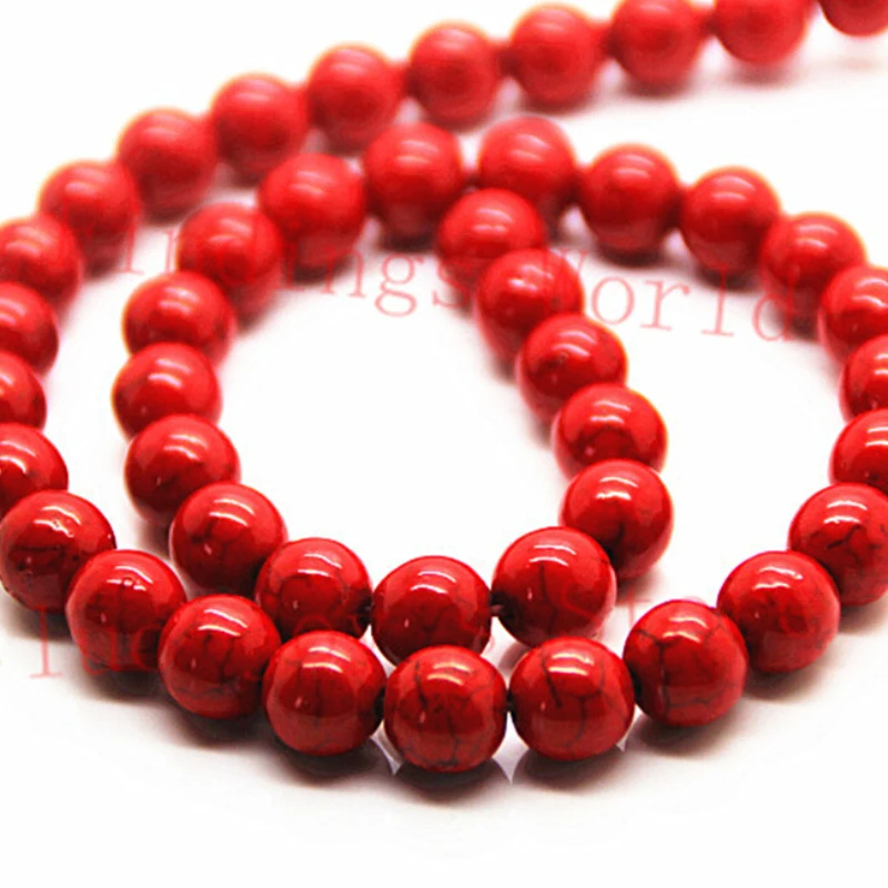 Бусины Из Красного Натурального Камня бусины для подвески из камня размер 4 6 8 10 12