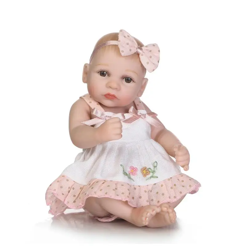 Силиконовые куклы reborn baby 26 см мини кукла девочка alive bebes de silicone настоящие игрушки