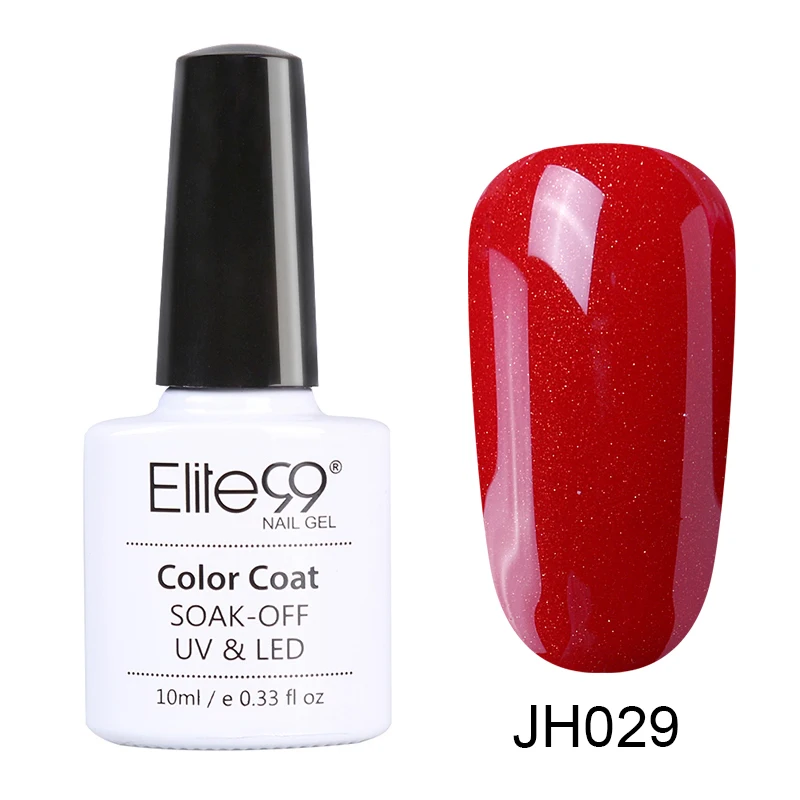JH029 Elite99, серия винно-красного цвета, 10 мл, Гель-лак для ногтей, цветной лак, Полупостоянный Гель-лак для ногтей, замачиваемый, УФ светодиодный, Гель-лак - Цвет: JH029