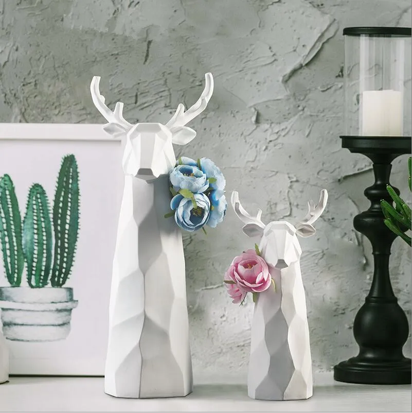 Скандинавский оригами Цветочная ваза с орнаментом современное простое