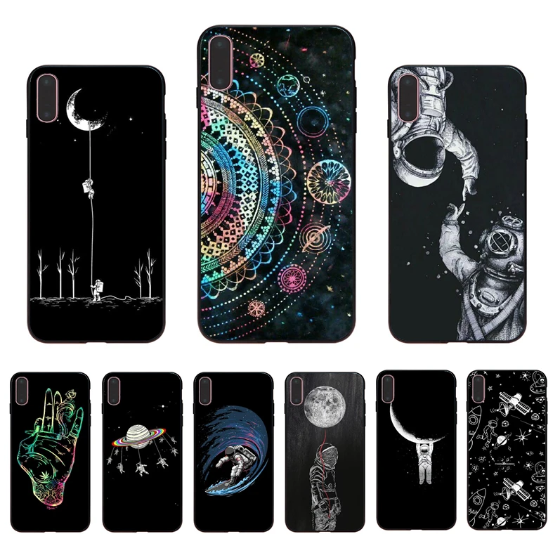 Задняя крышка IMIDO Space Moon для мобильных телефонов Iphone 6 6S 6PLUS PLUS 7 8 7PLUS 8PLUS X XS XR XSMAX 5 5S