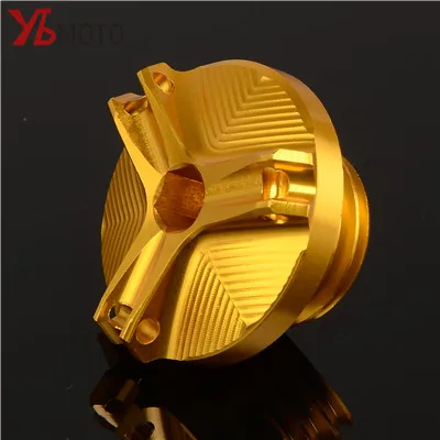 Gold Мотоцикл с ЧПУ M20* 2,5 моторное масло капсула Крышка Штепсельной Вилки для Honda CBR Kawasaki ER6n Z1000 Z800 Ninja600R Yamaha XSR900 MT09 TMAX - Цвет: Gold