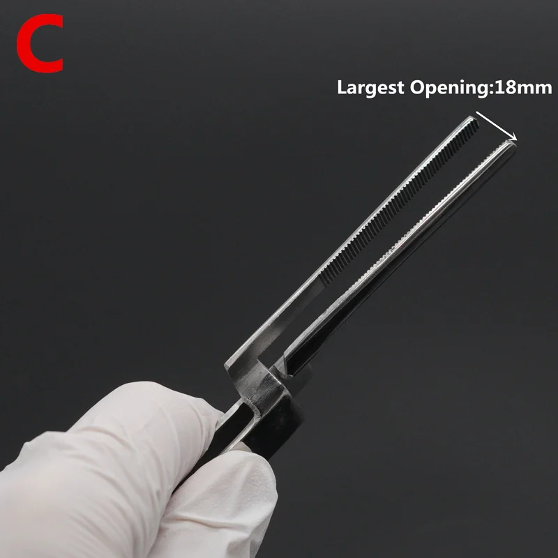1pcs Type C Ортодонтический задний кронштейн Buccal трубка склеивания Пинцет держатель россыпь Стоматологические принадлежности - Цвет: 1pcs Type C