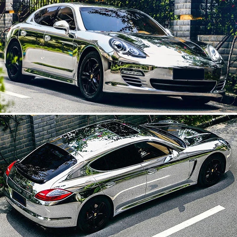 

Stain Car Sticker Graphics Decoration Stretchable Resistant Silver 58*152cm
