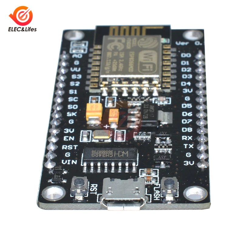 Беспроводной модуль NodeMcu V3 ESP8266 Wi-Fi плата разработки Интернет вещей CH340 Micro USB для