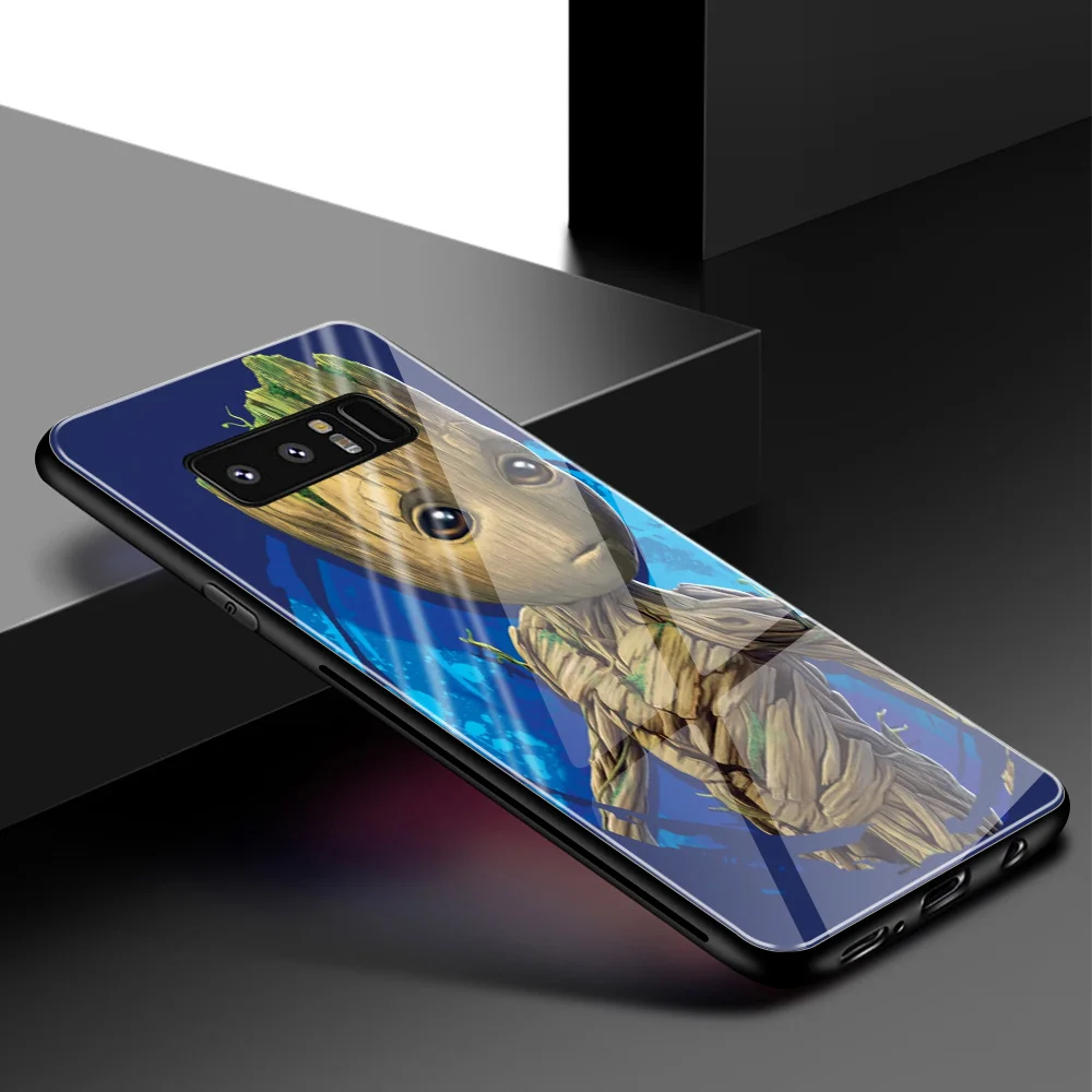 Чехол для samsung S9 чехол Стекло милый есть Грут чехол для samsung Galaxy Note 8 Note 9 10 S8 S9 S10 плюс S10 lite - Цвет: 00408