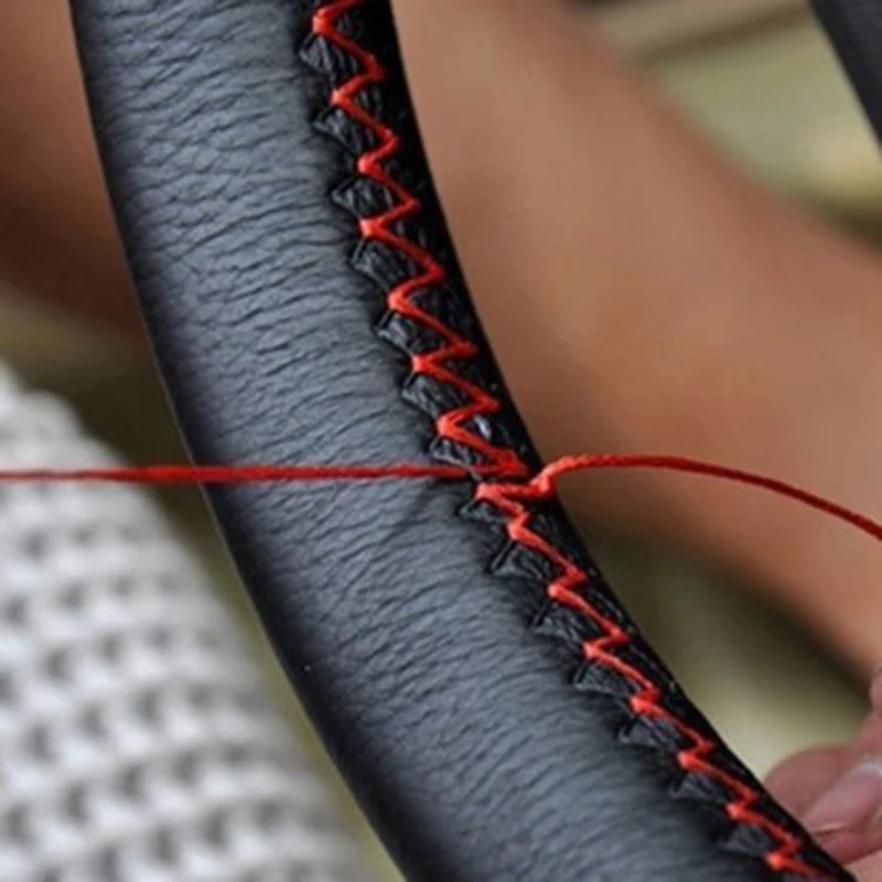 

Sleeve Steering Wheel Cover Protector Decoration Black Kits Durable Car