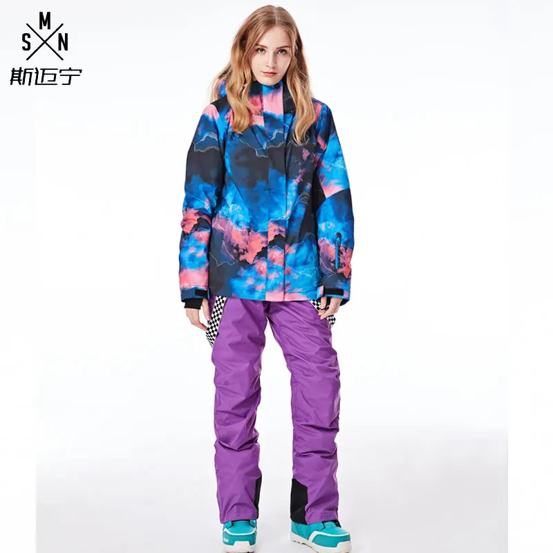 Winter snow suit women female ski suit for women Mountain skiing snowboard jacket snow pant ladies warm waterproof