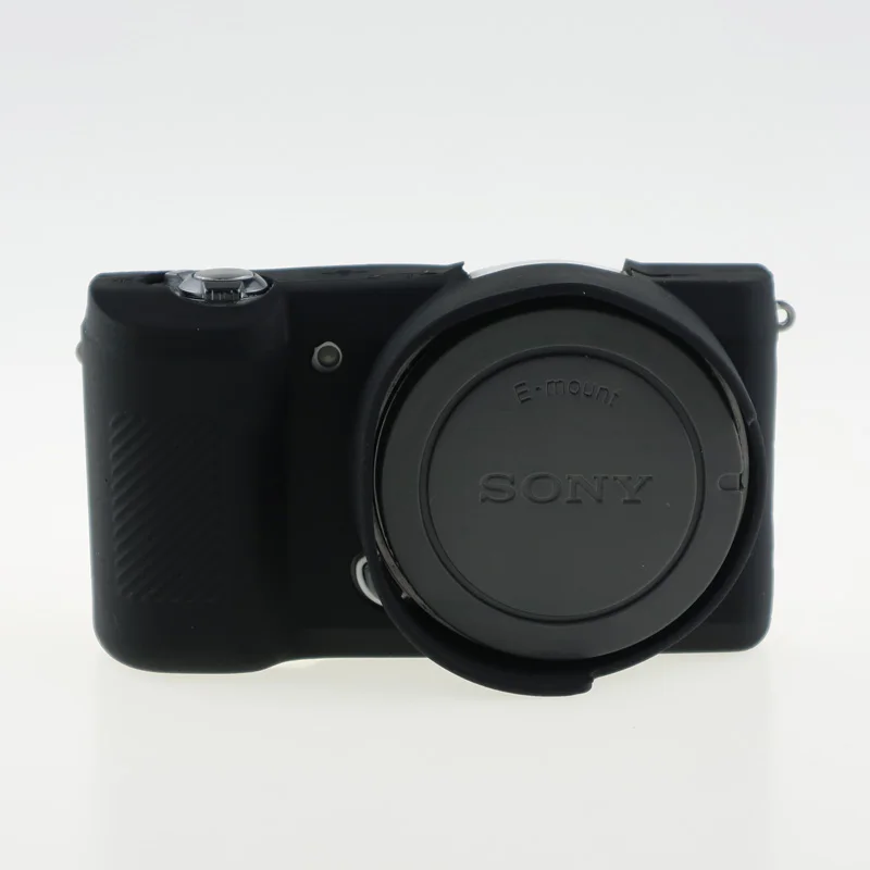 Черный Мягкая силиконовая сумка для sony A5100 A5000, защитный чехол для камеры Soy Alpha A5100 A5000, 16-50 мм, сумка для камеры - Цвет: Черный
