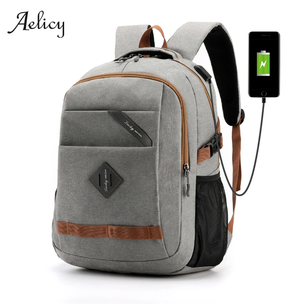 Школьный рюкзак Aelicy для мальчиков и девочек usb мужчин женщин дорожный