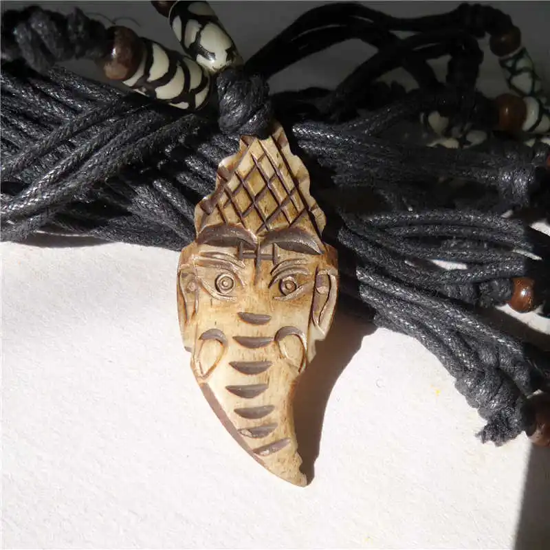 Индийские амулет Ганеша TNL285 ожерелье с регулируемой цепочкой слон Бог|necklace