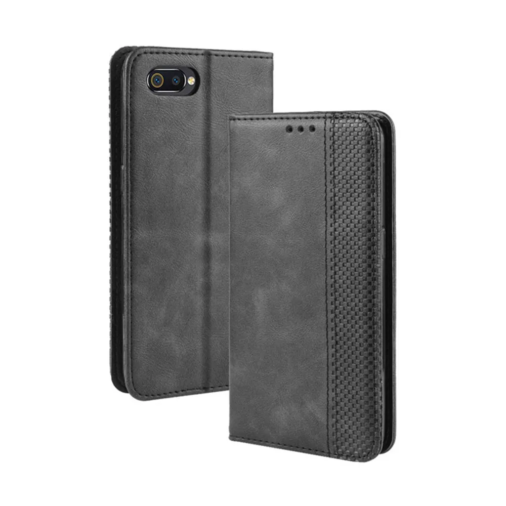 Для Oppo A1K чехол 6 1 дюймов Роскошный PU кожаный в виде бумажника магнитный