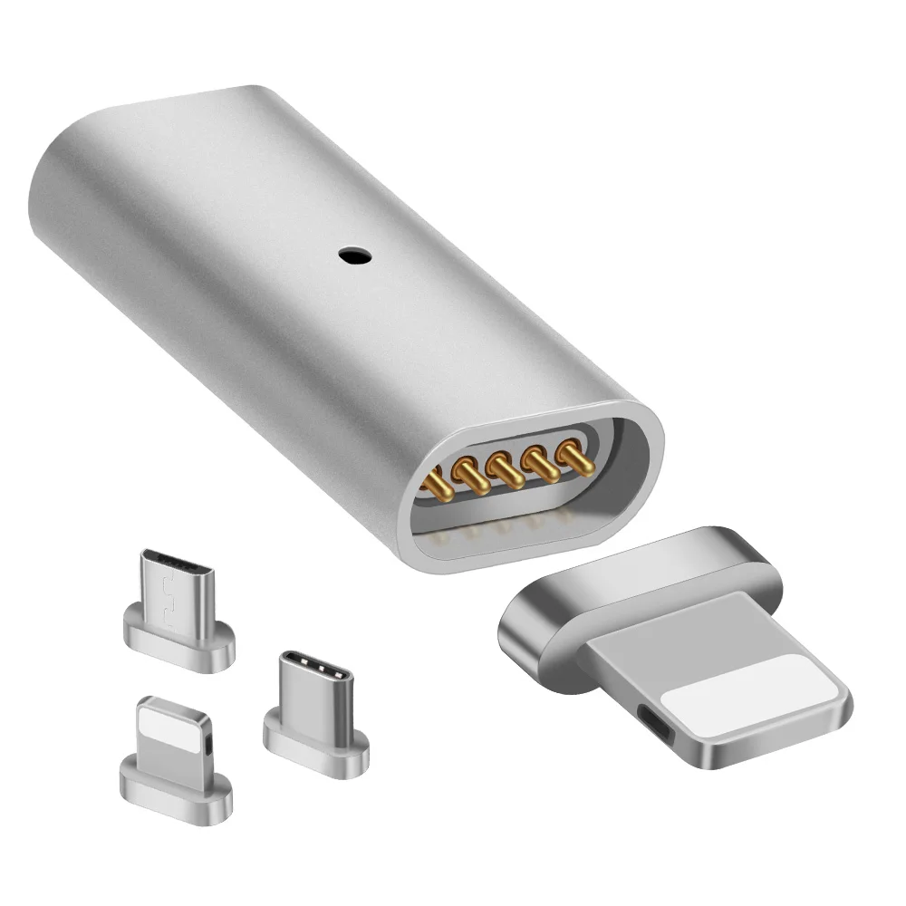 Micro USB порт Магнитный адаптер зарядное устройство для Iphone и Android type C Micro usb разъем для зарядки смартфона USB зарядное устройство