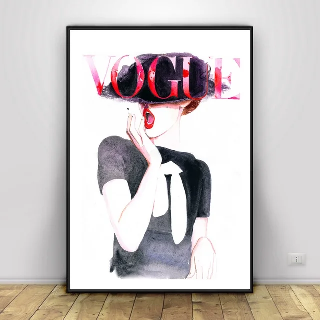 Vogue холст картина искусство печать плакат стены современный минималистский