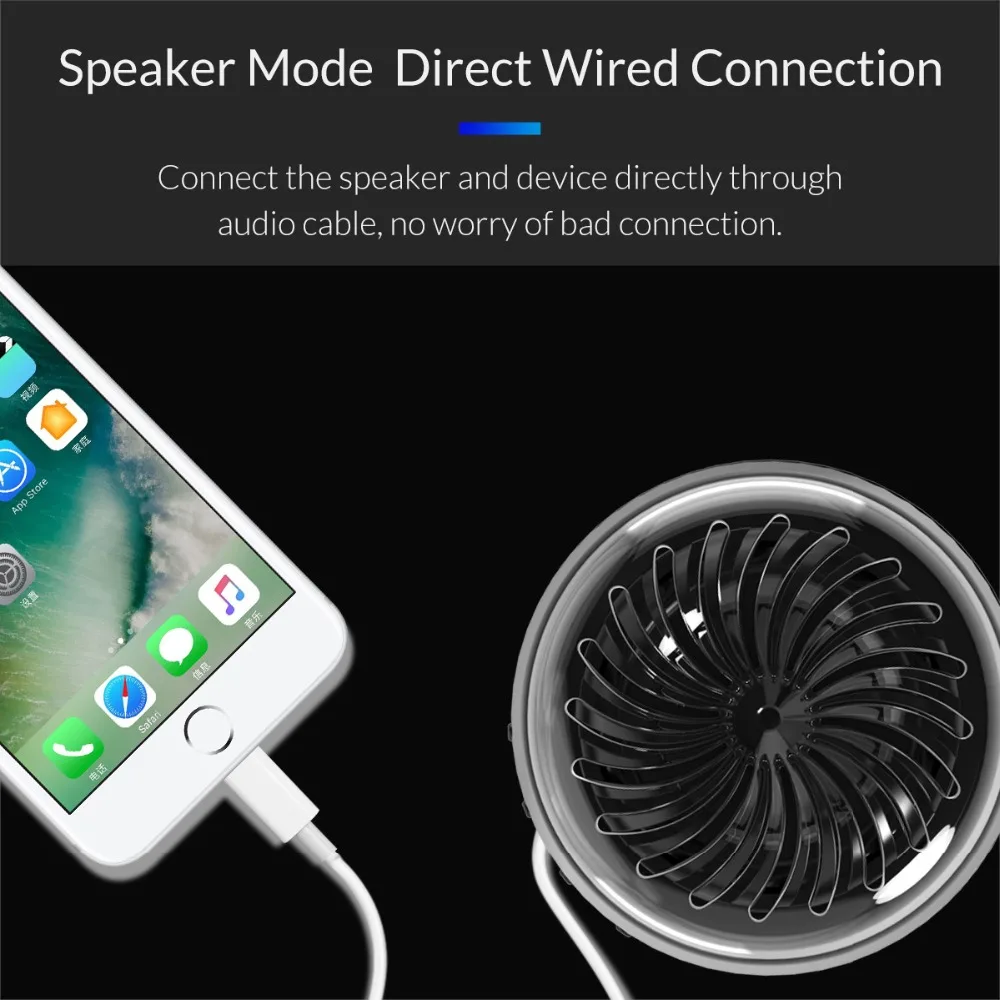 ORICO Bluetooth V4.2 мини прозрачный беспроводной динамик супер бас стерео портативный с 3