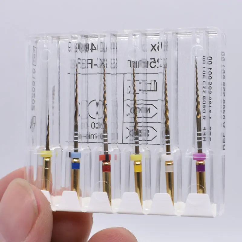 Dental rotary super filesgold files rotary golden files niti heat activation endodontic flexible dentist Use for Root canal