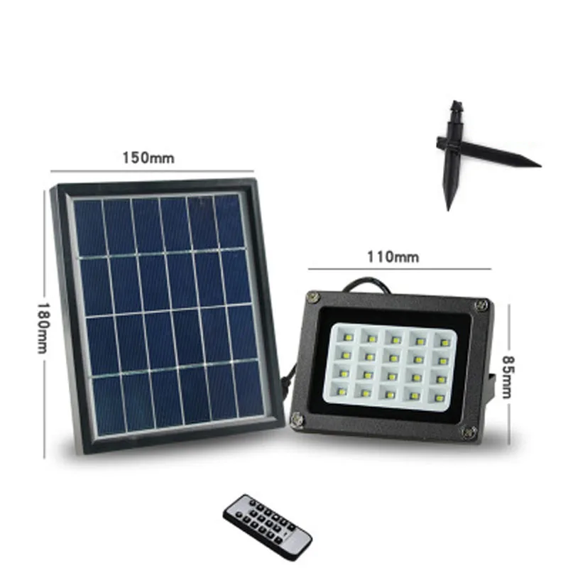 TAMPROAD Водонепроницаемая наружная Солнечная лампа 20LED прожектор светодиодный флаг
