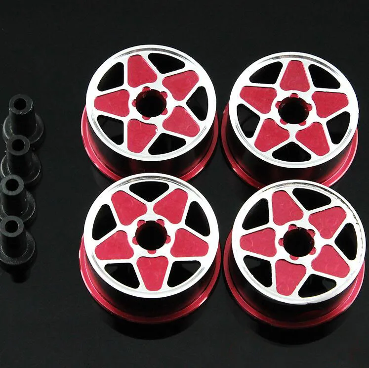 Бесплатная доставка 4 шт. самодельные ступицы колеса из алюминиевого сплава