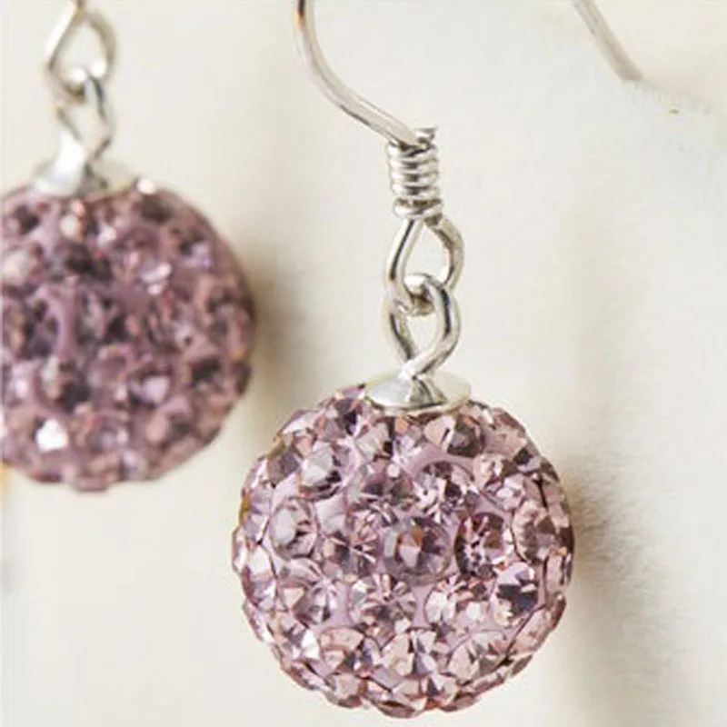 Модные 10 мм белые фиолетовые зеленые синие красные розовые цвета шампанского S925