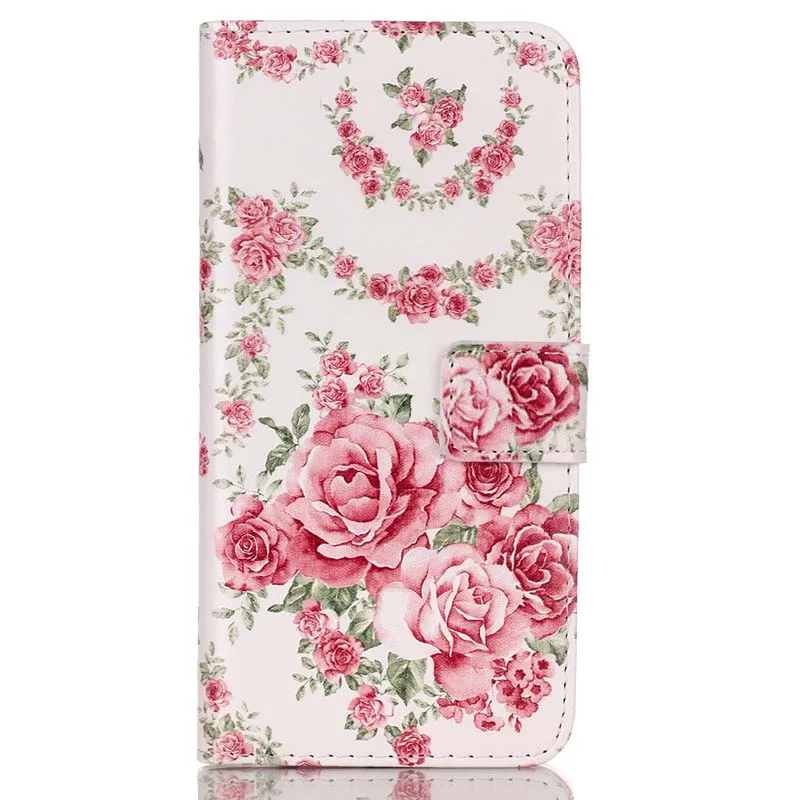 Pink rose Чехол-книжка из искусственной кожи чехол Чехол для Coque samsung S8 S9 S7 край S6 S5 J5 J3 A3 A5 J7 Pro J4 J6 на 6 A8 A6 плюс Чехол - Цвет: Pink rose