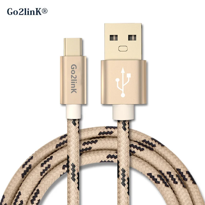 Кабель Go2linK Elite для быстрой зарядки 2 А Тип C USB 3 0 алюминиевый сплав + нейлоновая