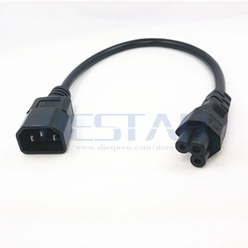 IEC 320 C14 штекер для C5 Женский адаптер кабель 3 Pin папа PDU Блок питания конвертер