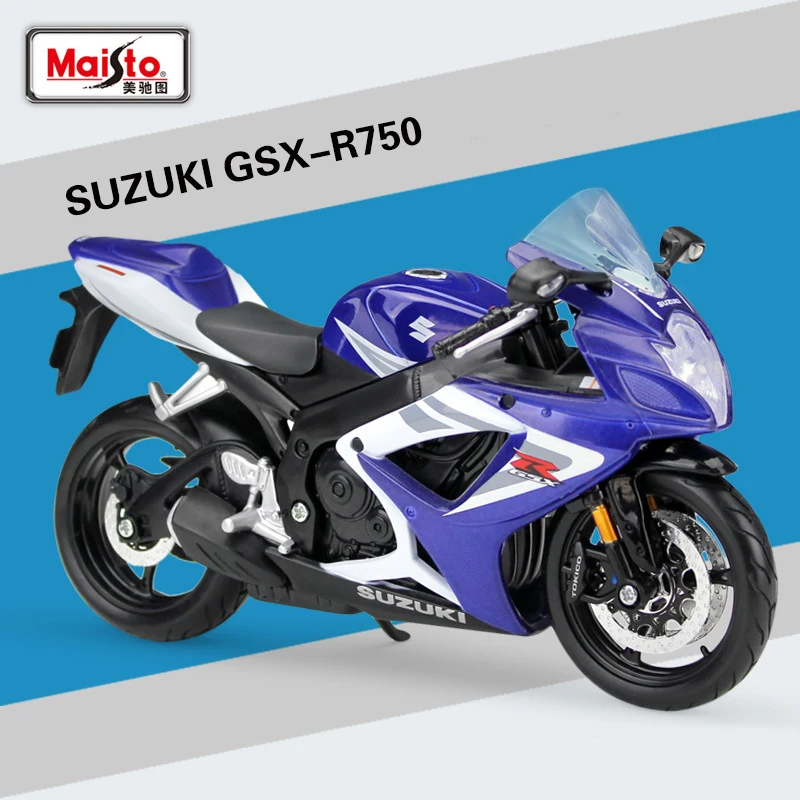 Maisto 1:12 SUZUKI GSX R 750 литье под давлением металлическая модель спортивная гоночная