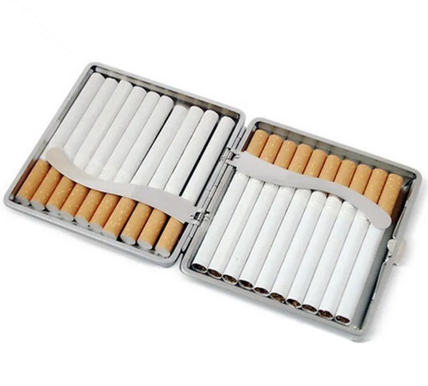 20 алюминиевая металлическая коробка для сигар и сигарет карманный футляр