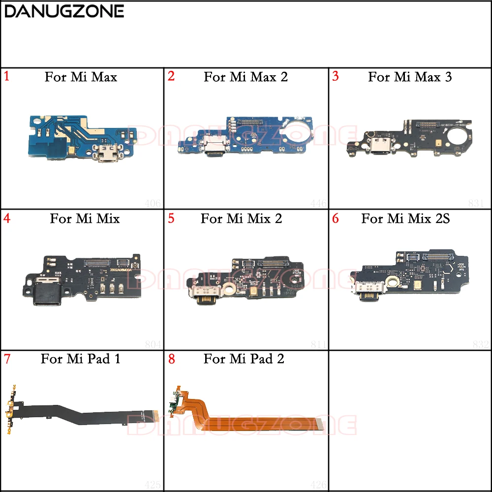 

USB Charging Dock Jack Plug Socket Port Connector Charge Board Flex Cable For Xiaomi Mi Max 2 3 Pad 1 / Mix 2 2S