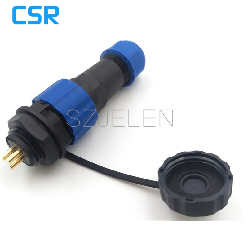 SD16 3 контактный водонепроницаемый разъем IP67 Светодиодные панельные разъемы