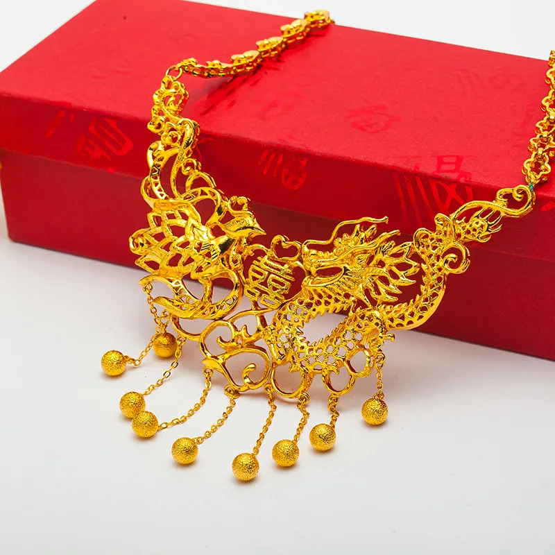 Роскошные свадебные ювелирные изделия с покрытыем цвета чистого 24 каратного