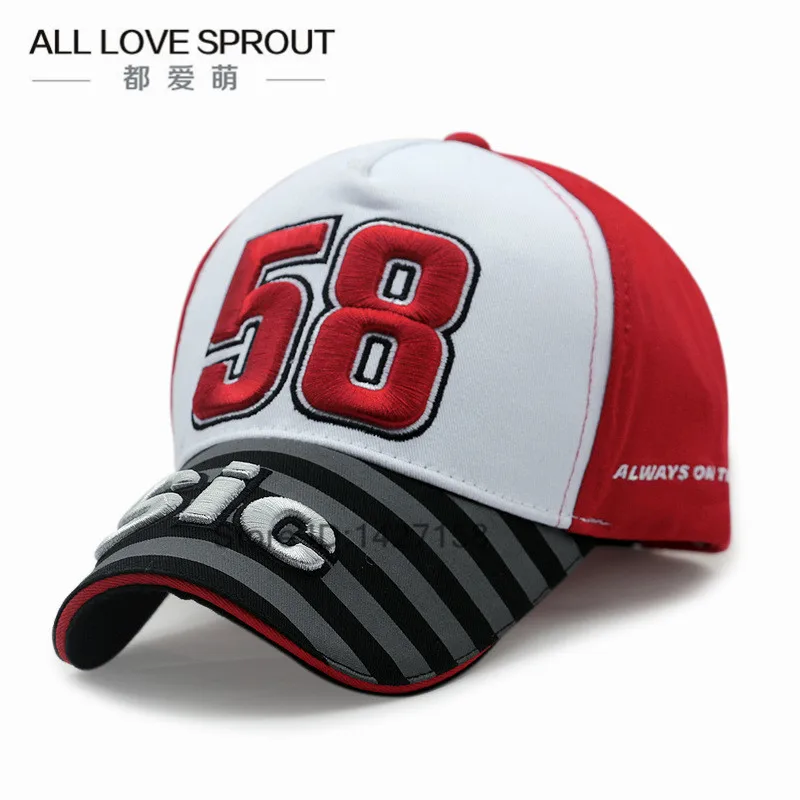 Мода MOTO GP 58 мотоцикл gorras Мужская гоночная Кепка s бейсбольная Кепка snapback Кепка Casquette