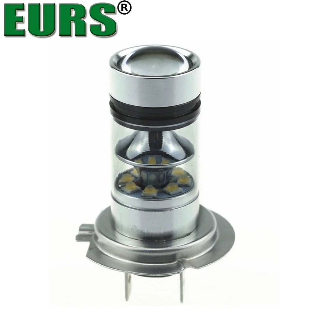 EURS H1 H4 H7 9005 9005 24 Вт 6000K светодиодная лампа для мотоцикла лампы 12V 1000LM высокой мощности светодиодные противотуманные автомобильные светильник 2 шт