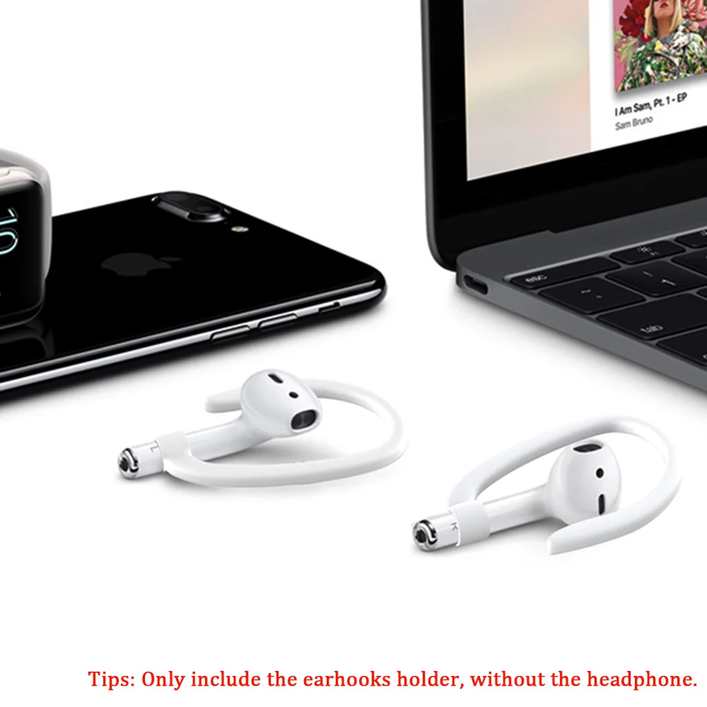 1 пара силиконовых защитных заушников для наушников airpods apple аксессуары