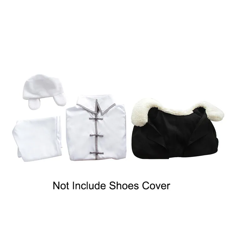 only costume ROLECOS аниме «бродячие собаки», 3-й сезон, костюм для косплея, костюм Фёдора д, белая униформа с накидкой для мужчин, костюм для косплея - Цвет: only costume