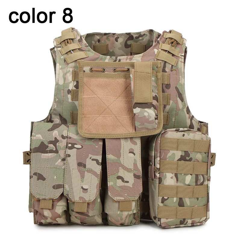 CPMC USMC страйкбол CS Военный Тактический Жилет Molle боевой штурмовой плиты Перевозчик тактический жилет верхняя одежда охотничий жилет - Цвет: CPMC