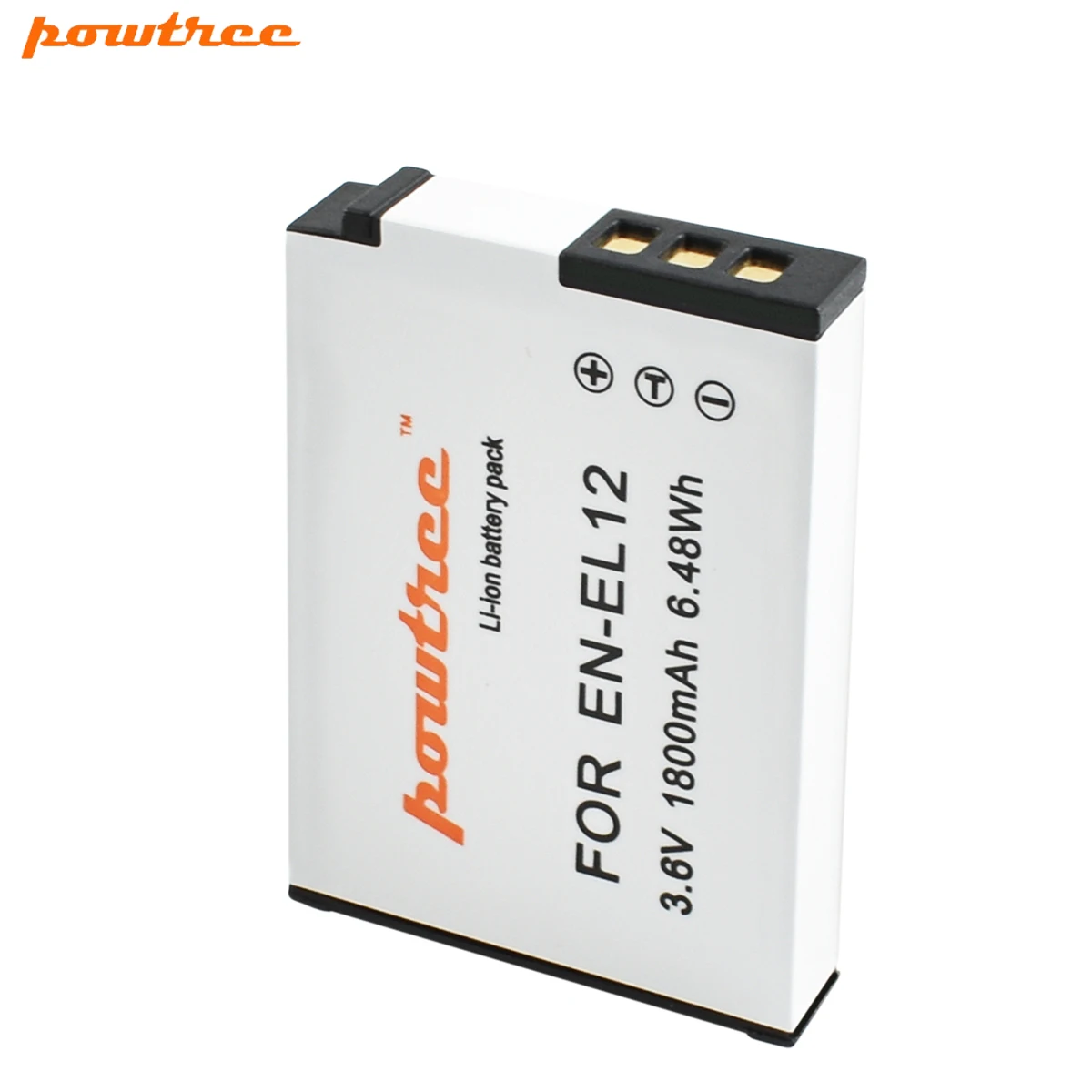 Аккумулятор Powtree для Nikon EN EL12 CoolPix S610 S610c S620 S630 S710 P300 P310 P330 S6200 S9400 L15 1800 мАч + ЖК