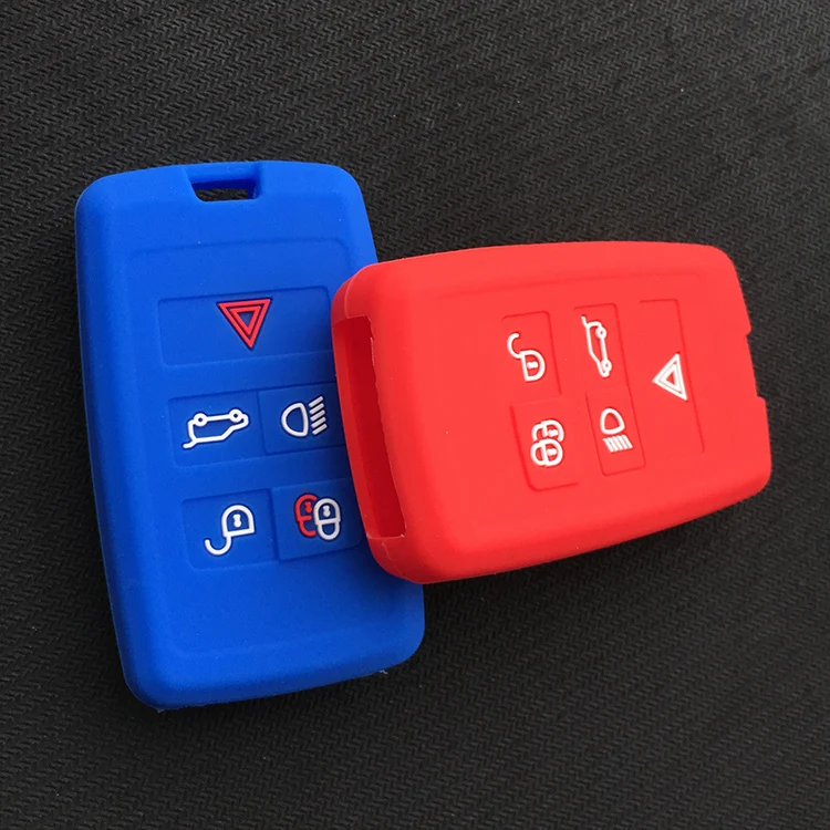 Силиконовый чехол для ключа автомобиля для jaguar xel E-pace 5 Кнопка smart key