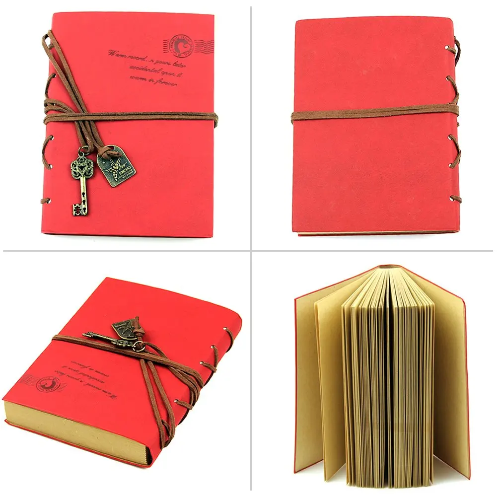 Оптовая продажа Классический ретро винтажный кожаный блокнот с пустыми