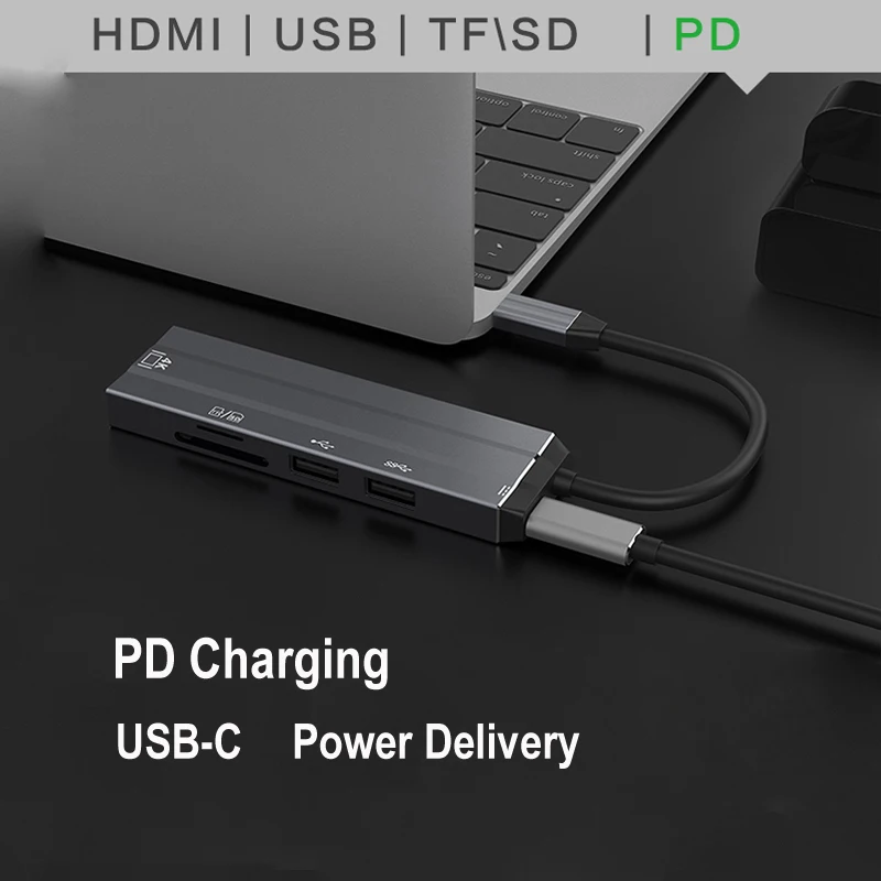 Usb концентратор C к Мульти USB 3 0 HDMI адаптер док станция для MacBook Pro Аксессуары Тип 1