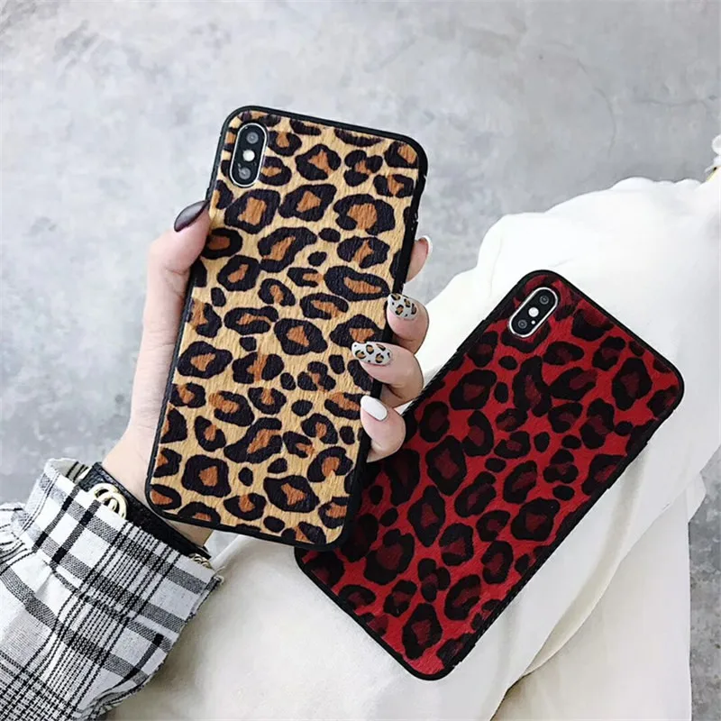 Роскошный чехол с леопардовым принтом для iPhone 11 Pro XS MAX X XR 6 6S 7 8 Plus, задняя крышка с текстурой кожи животных
