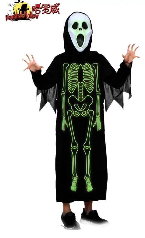 Хит продаж детский и взрослый светящисветильник ночник на Хэллоуин костюмы